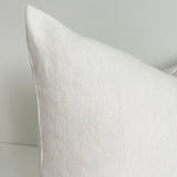 May White Heavy Linen Rectangle Cushion - Bulimba Home