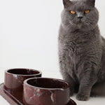 Pet Food Bowls & Tray Rosso Levanto - Bulimba Home