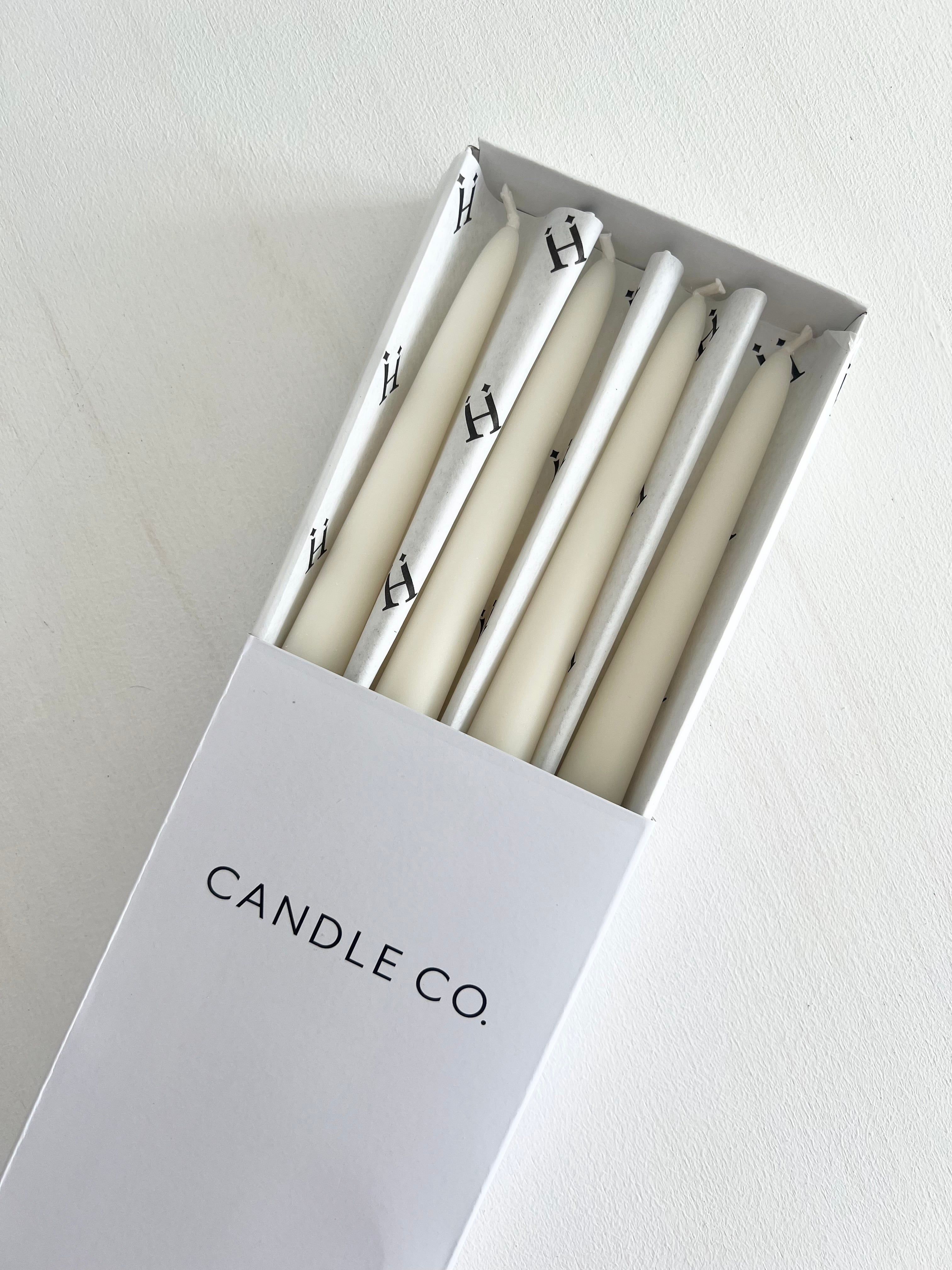 Ivory Tapered Candles - Bulimba Home