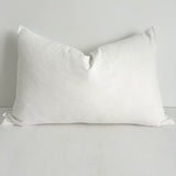 Elke Velvet Rectangle Cushion - White - Bulimba Home