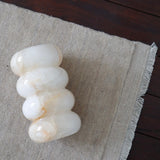 Marble Bubble Vase Honey Onyx