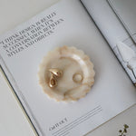 Bulimba home marble scallop jewellery dish
