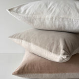 Issy Velvet Linen Cushion - Dove Grey - Bulimba Home