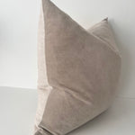 Issy Velvet Linen Cushion - Dove Grey - Bulimba Home