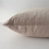Issy Velvet Linen Cushion - Dove Grey - Bulimba Home