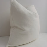 May White Heavy Linen Cushion - Bulimba Home