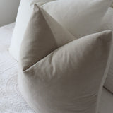 Issy Velvet Linen Cushion - Dove Grey - Bulimba Home