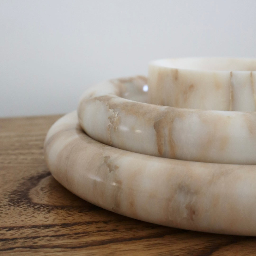 Donut Bowl Calacatta Brown Trio - Bulimba Home