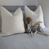 May White Heavy Linen Cushion - Bulimba Home