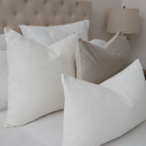 Elke Velvet Rectangle Cushion - White - Bulimba Home