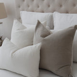 Issy Velvet Linen Cushion - Dove Grey - Bulimba Home