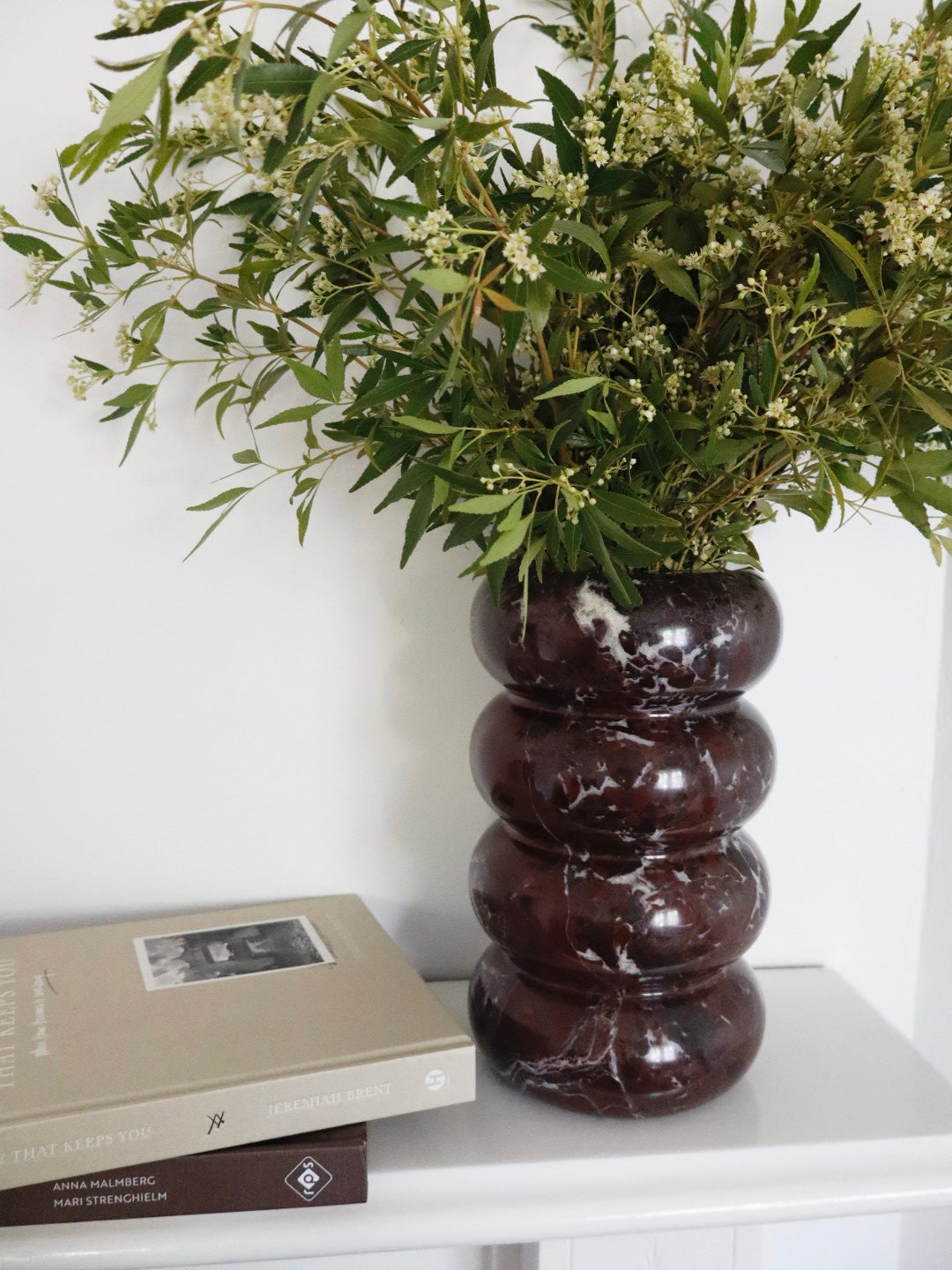 Bulimba Home rosso levanto bubble marble vase