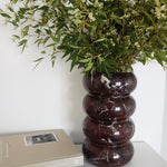 Bulimba Home rosso levanto bubble marble vase