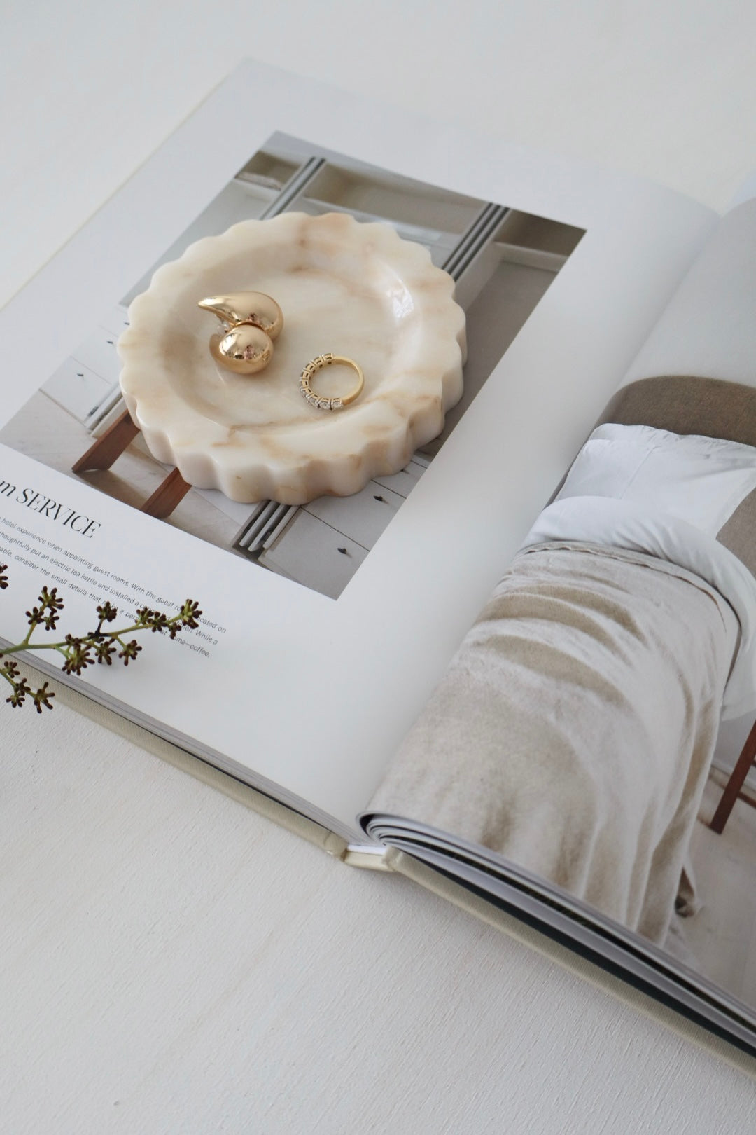 Bulimba home marble scallop jewellery dish