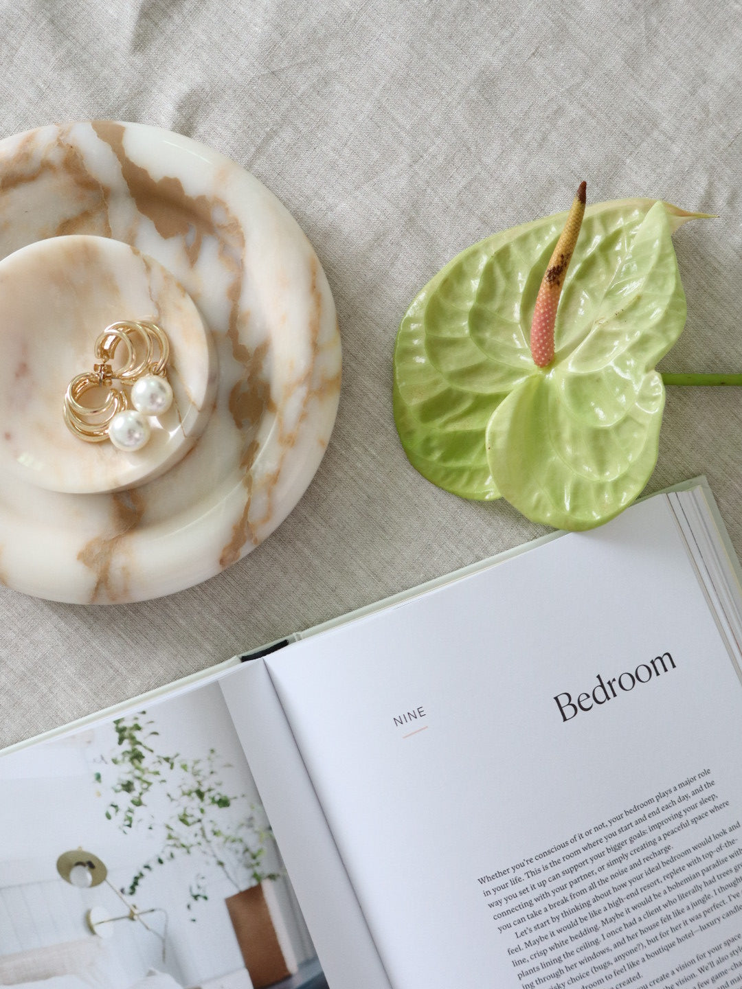 Bulimba home marble jewellery dish set