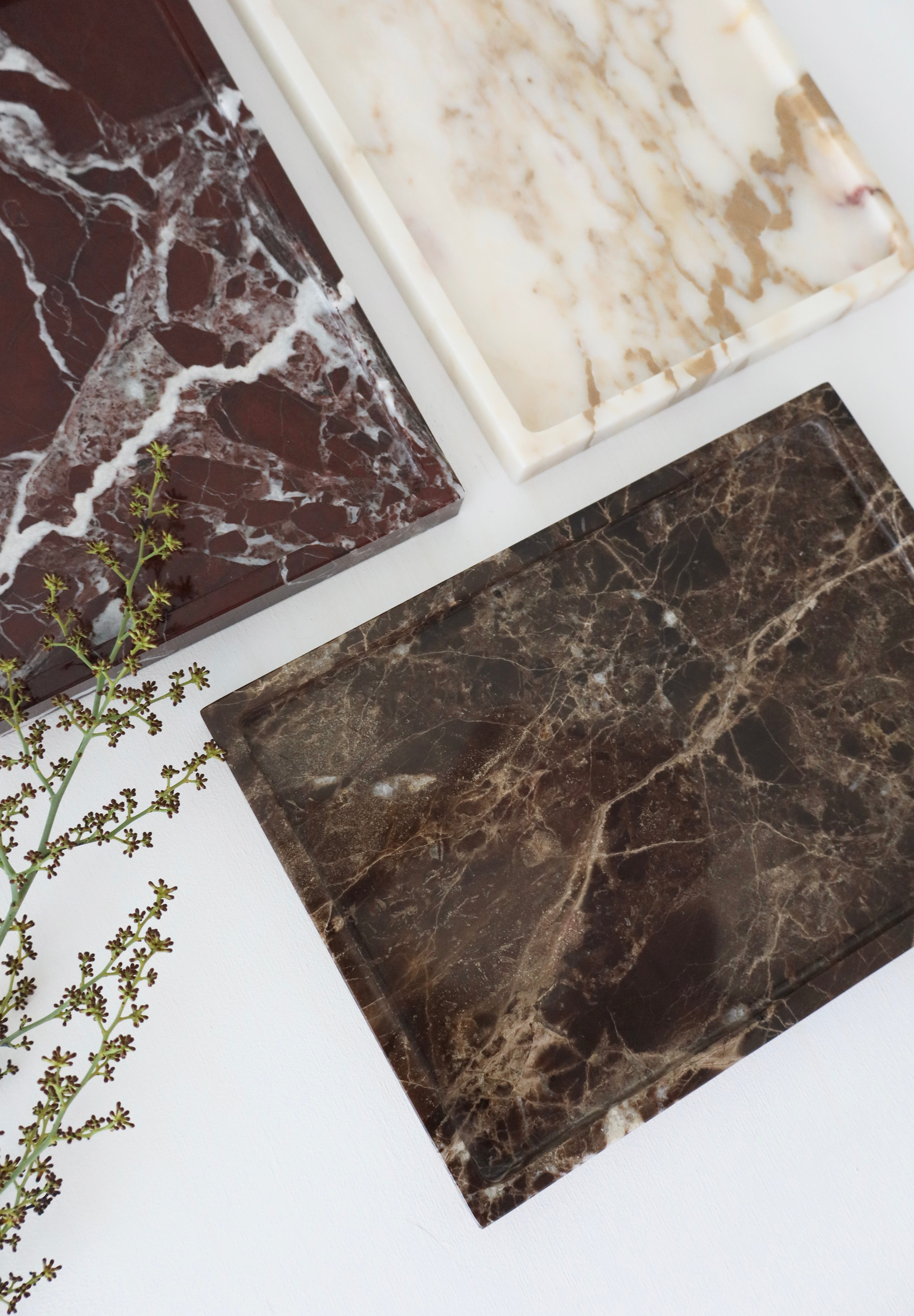 Bulimba home decorative marble tray for jewellery, tv remotes or perfumes.