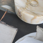 Bulimba home calacatta brown marble jewellery dish