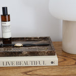 Bulimba home decorative marble tray for jewellery, tv remotes or perfumes.