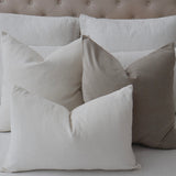 Bulimba home linen and velvet cushions with duck feather inserts