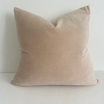 Bulimba home elke velvet sand cushion/ pillow with duck feather cushion insert