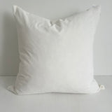 Bulimba home elke white velvet cushion