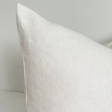 May White Heavy Linen Rectangle Cushion - Bulimba Home