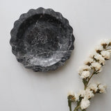 Scalloped Edge Dish Hermes Grey