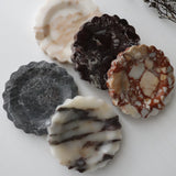 Scalloped Edge Dish Hermes Grey