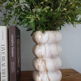 Bulimba home calacatta brown marble bubble vase