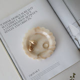 Bulimba home marble scallop jewellery dish
