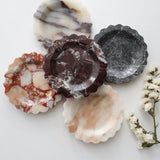 Scalloped Edge Dish Calacatta Viola