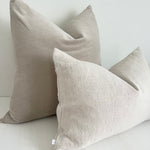 May Natural Heavy Linen Rectangle Cushion - Bulimba Home
