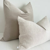 May Natural Heavy Linen Rectangle Cushion - Bulimba Home